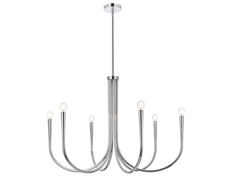 Elegant Lighting Layne 6-Light Chrome Chandelier
