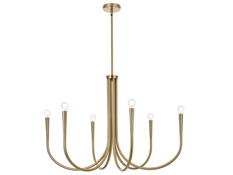 Elegant Lighting Layne 6-Light Gold Chandelier