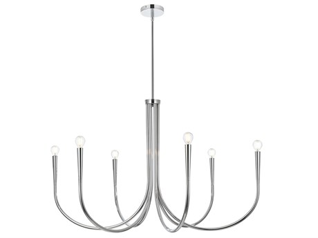Elegant Lighting Layne 6-Light Chrome Chandelier