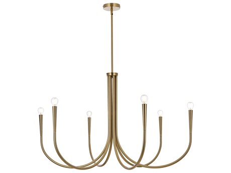 Elegant Lighting Layne 6-Light Gold Chandelier