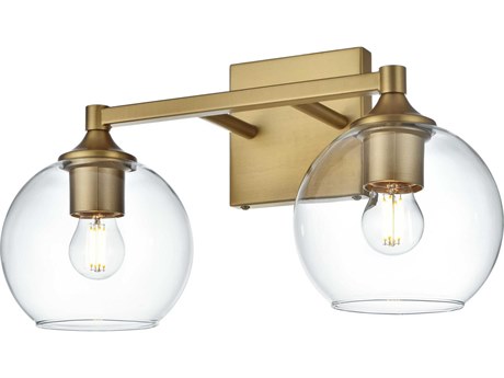 Elegant Lighting Eero 2-Light Satin Gold Vanity Light