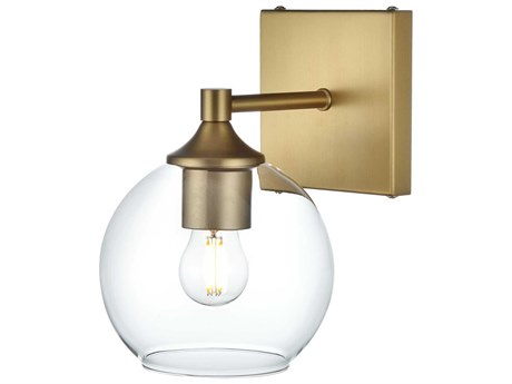 Elegant Lighting Eero 1-Light Satin Gold Wall Sconce