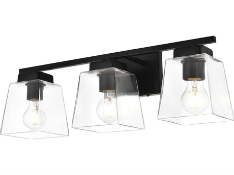 Elegant Lighting Merrick 3-Light Black Glass Vanity Light
