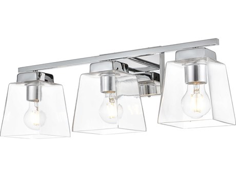 Elegant Lighting Merrick 3-Light Chrome Glass Vanity Light