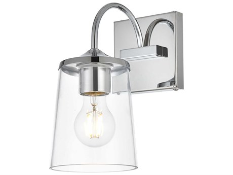 Elegant Lighting Avani 1-Light Chrome Glass Wall Sconce