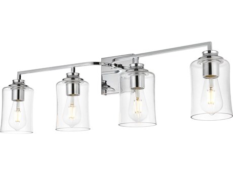 Elegant Lighting Ronnie 4-Light Chrome Glass Vanity Light