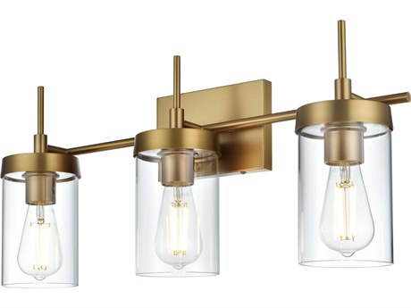 Elegant Lighting Taryin 3-Light Satin Gold Vanity Light