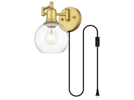 Elegant Lighting Caspian 1 - Light Swing Arm