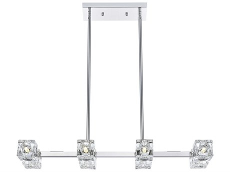 Elegant Lighting Lyra 8-Light Chrome Island Pendant