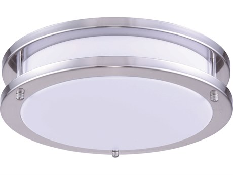 Elegant Lighting White Nickel LED Round Flush Mount
