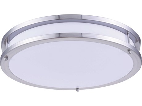 Elegant Lighting White Nickel LED Round Flush Mount