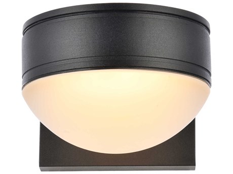 Elegant Lighting Raine Glass LED Outdoor Wall Light