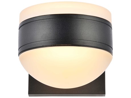 Elegant Lighting Raine Glass LED Outdoor Wall Light