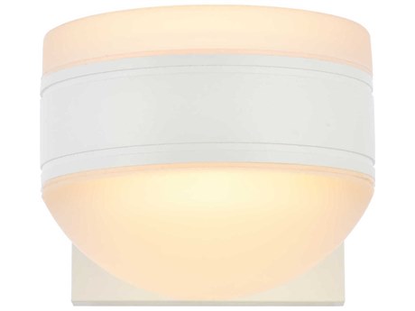 Elegant Lighting Raine Glass LED Outdoor Wall Light
