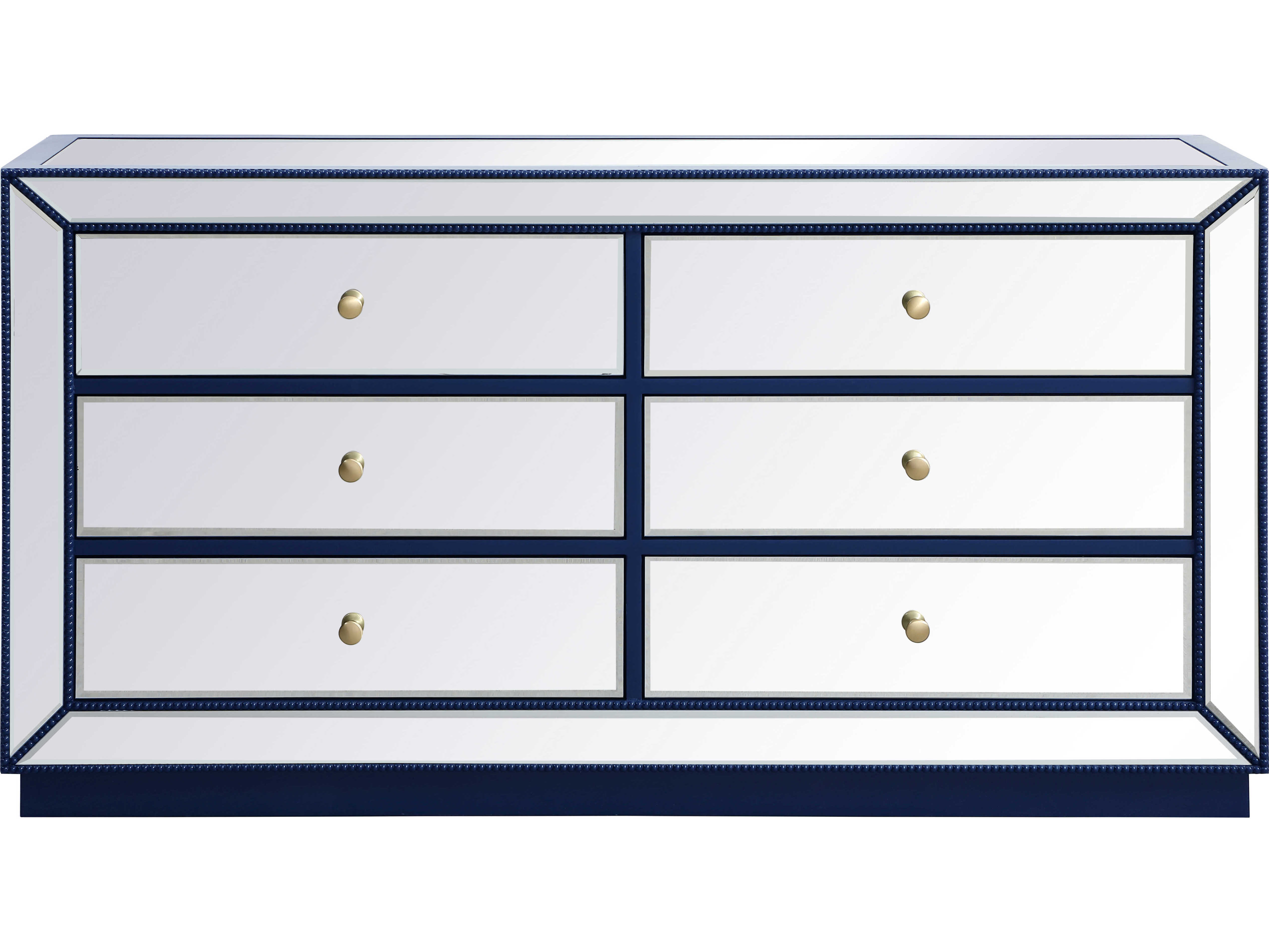 Elegant Lighting Remi Blue SixDrawer Double Dresser EGMF53036BL