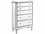 Elegant Lighting Contempo Antique White Five-Drawer Chest of Drawers  EGMF61026AW