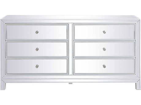 Elegant Lighting Reflexion 6-Drawers Double Dresser