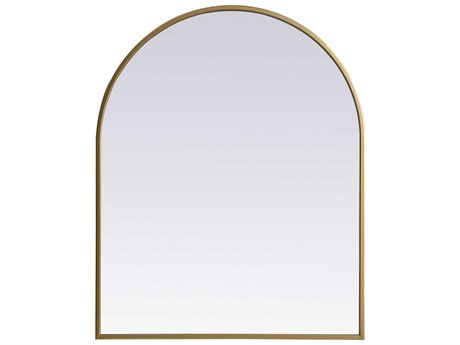 Elegant Lighting Ayra Brass Arch Wall Mirror