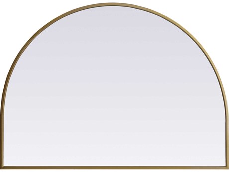 Elegant Lighting Ayra Brass Arch Wall Mirror