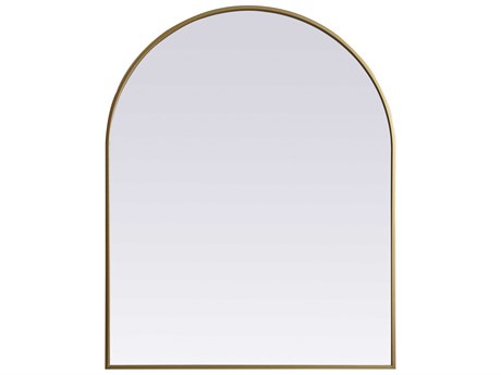 Elegant Lighting Ayra Brass Arch Wall Mirror