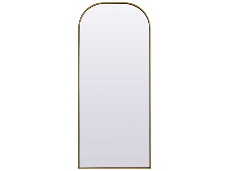 Elegant Lighting Blaire Brass Arch Floor Mirror