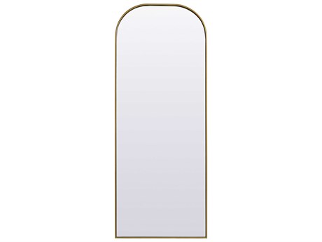 Elegant Lighting Blaire Brass Arch Floor Mirror