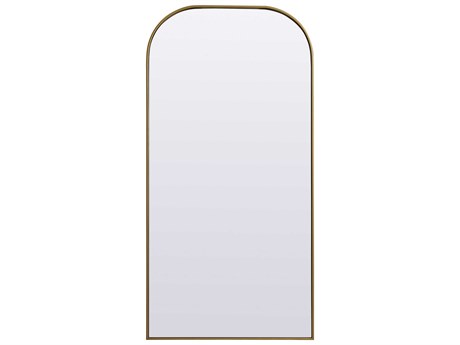 Elegant Lighting Blaire Brass Arch Floor Mirror