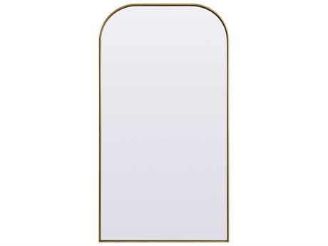 Elegant Lighting Blaire Brass Arch Floor Mirror