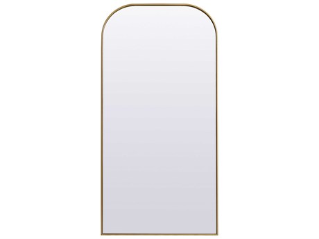 Elegant Lighting Blaire Brass Arch Floor Mirror