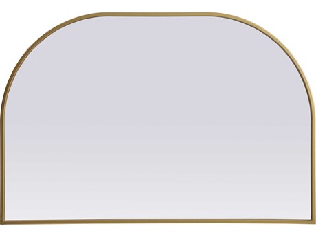 Elegant Lighting Blaire Brass Arch Wall Mirror