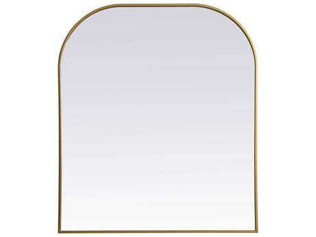 Elegant Lighting Blaire Brass Arch Wall Mirror