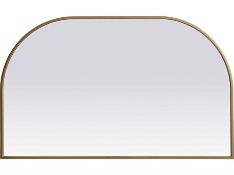 Elegant Lighting Blaire Brass Arch Wall Mirror