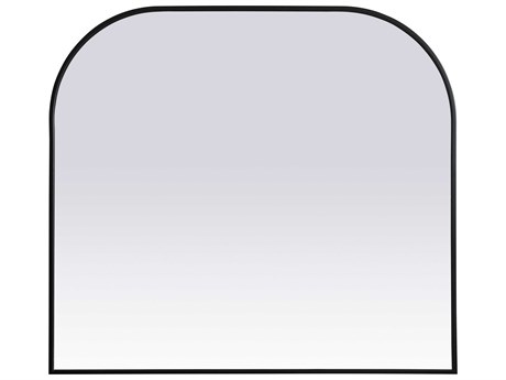 Elegant Lighting Blaire Black Arch Wall Mirror