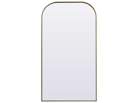 Elegant Lighting Blaire Brass Arch Floor Mirror