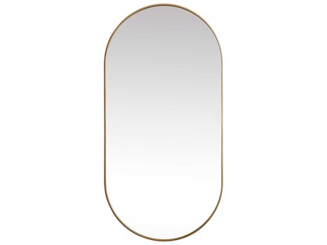 Elegant Lighting Asha Oval Wall Mirror