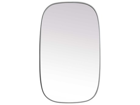 Elegant Lighting Brynn Silver Oval Wall Mirror