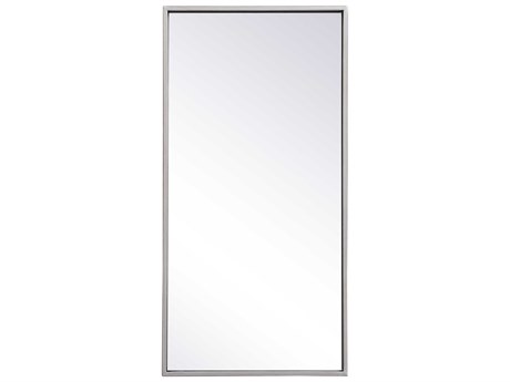 Elegant Lighting Eternity Silver Rectangular Wall Mirror