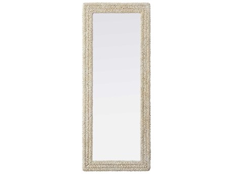Elegant Lighting Marlowe Linen White Rectangular Wall Mirror
