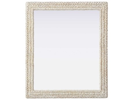 Elegant Lighting Marlowe Linen White Rectangular Wall Mirror