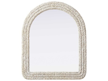 Elegant Lighting Marlowe Linen White Arch Wall Mirror