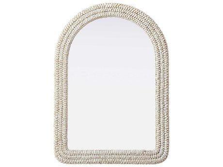 Elegant Lighting Marlowe Linen White Arch Wall Mirror