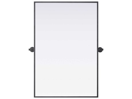 Elegant Lighting Amoura Black Rectangular Wall Mirror