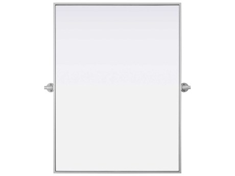Elegant Lighting Amoura Silver Rectangular Wall Mirror