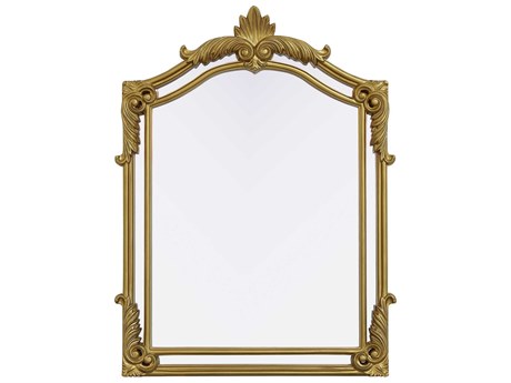 Elegant Lighting Madeline Distressed Gold Leaf Wall Mirror