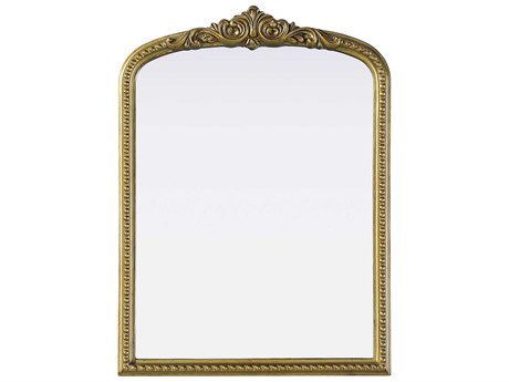 Elegant Lighting Naomi Distressed Antique Brass Wall Mirror