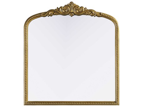 Elegant Lighting Naomi Distressed Antique Brass Wall Mirror