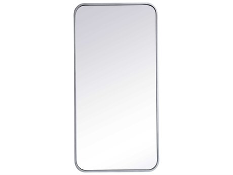 Elegant Lighting Evermore Silver Rectangular Wall Mirror