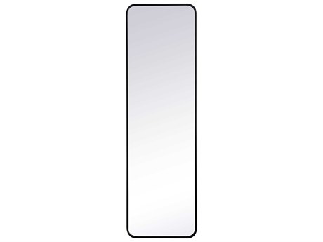 Elegant Lighting Evermore Black Rectangular Wall Mirror