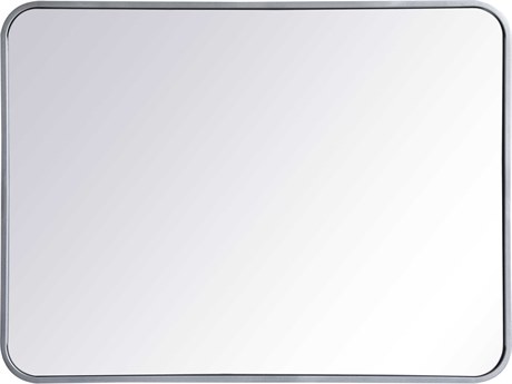 Elegant Lighting Evermore Silver Rectangular Wall Mirror