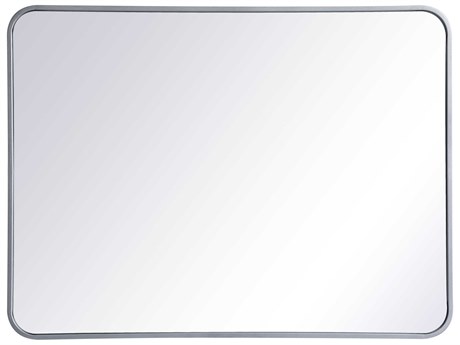 Elegant Lighting Evermore Silver Rectangular Wall Mirror